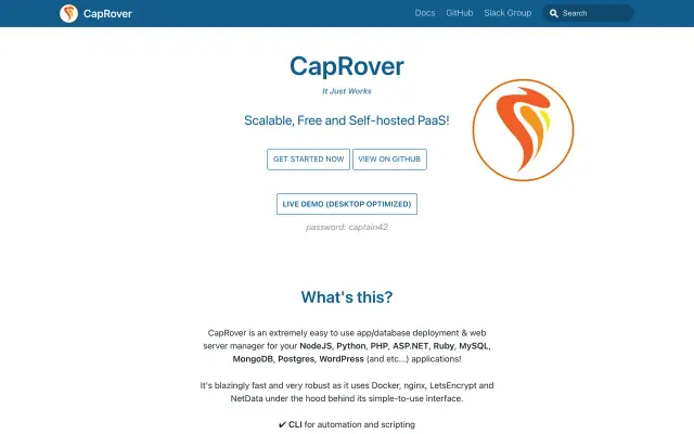 CapRover preview