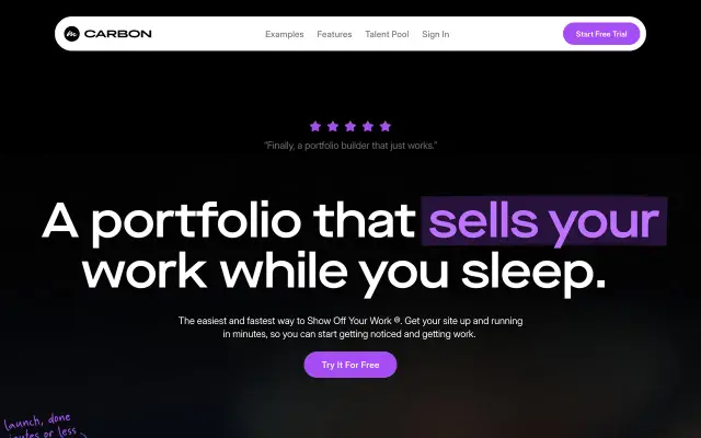 Carbonmade preview