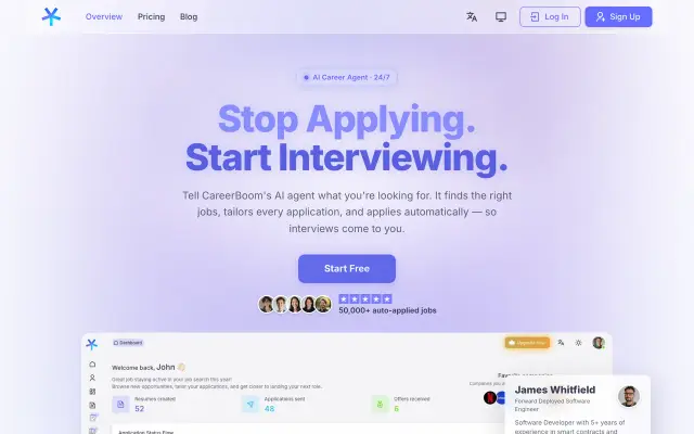 CareerBoom preview