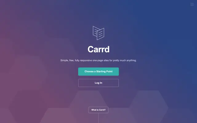 Carrd preview