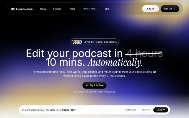 Cleanvoice preview