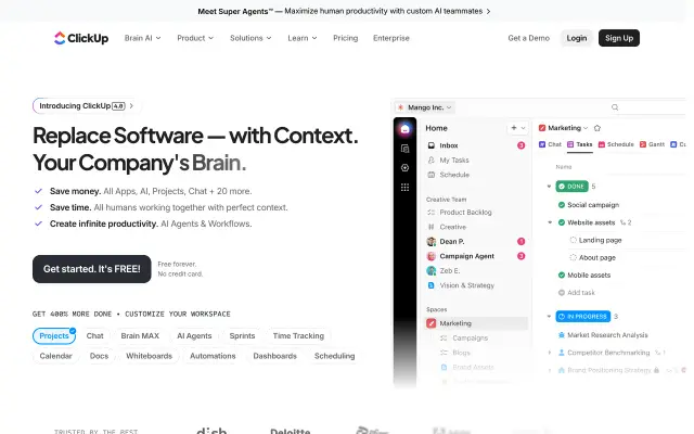 ClickUp preview