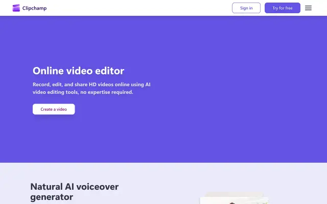 Clipchamp preview