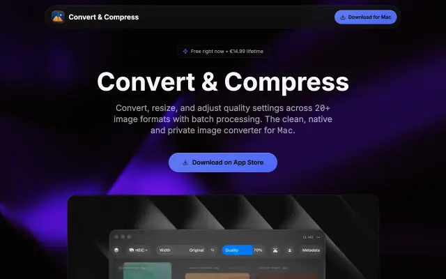 Convert &amp; Compress preview