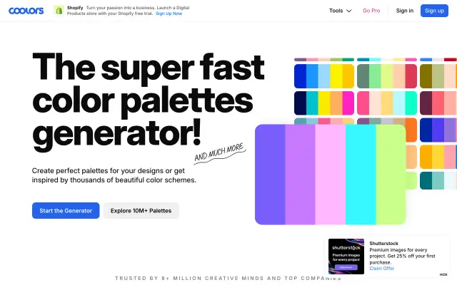 Coolors preview