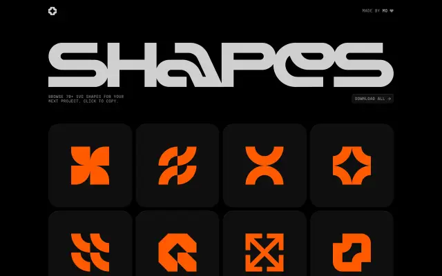 Copy-Paste SVG Shapes preview