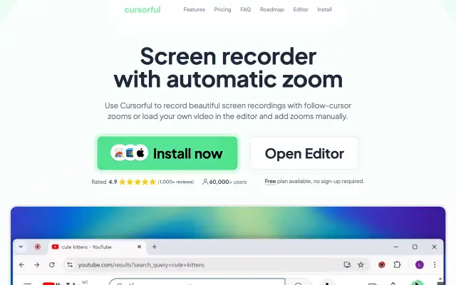Cursorful preview