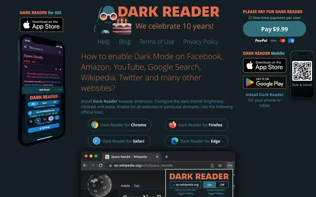 Dark Reader preview