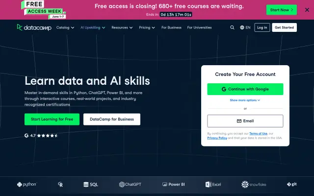 DataCamp preview