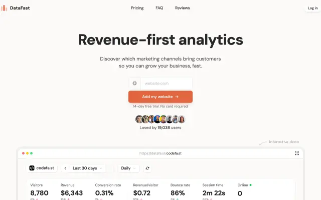 Datafast preview