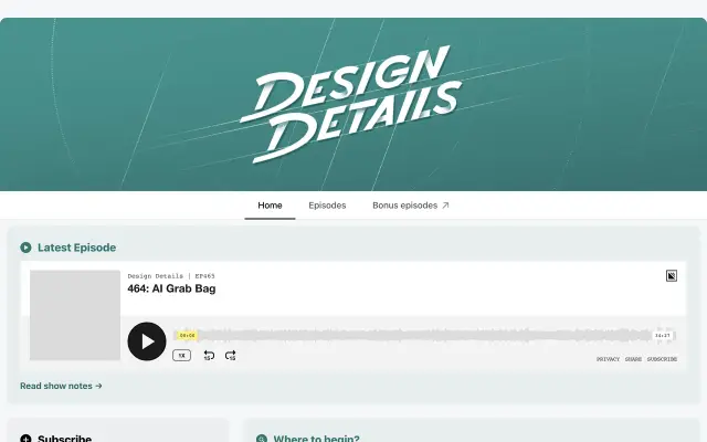 Design Details preview