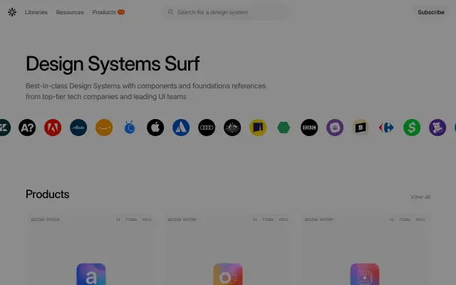 Design Systems Surf preview
