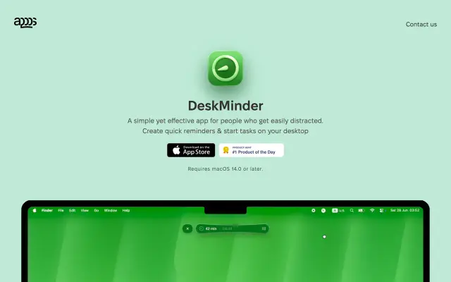DeskMinder preview