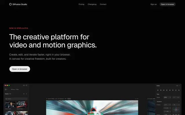 Diffusion Studio preview