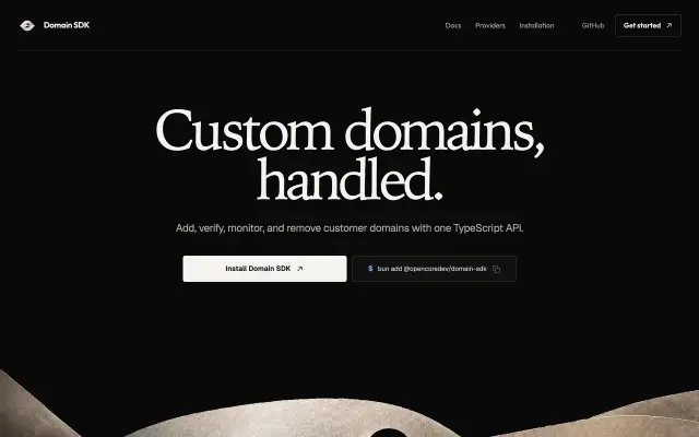 Domain SDK preview