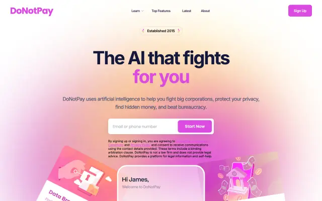 DoNotPay preview