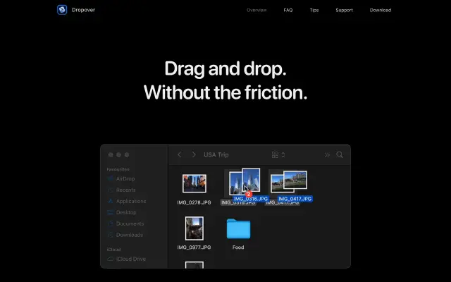 Dropover preview