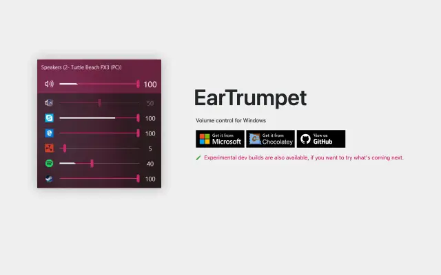 EarTrumpet preview