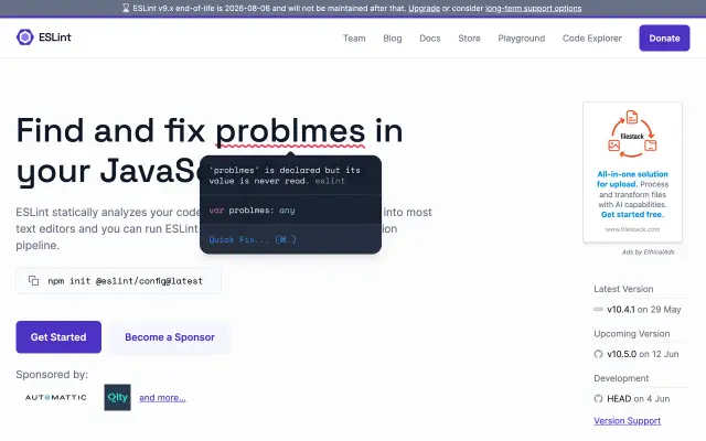 ESLint preview