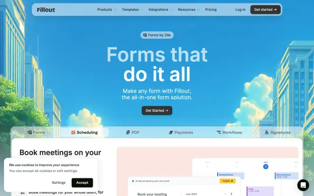 Fillout preview
