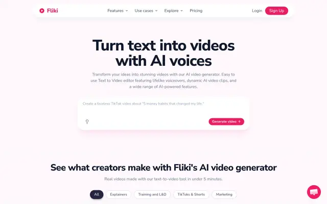 Fliki preview
