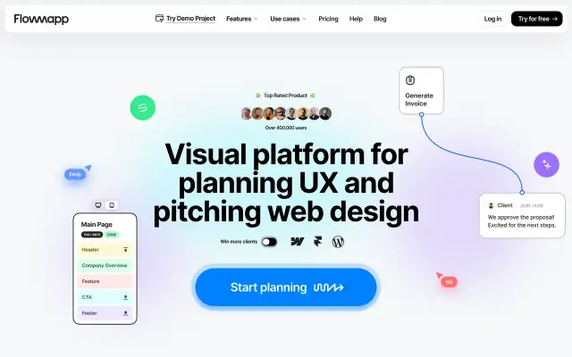 FlowMapp preview