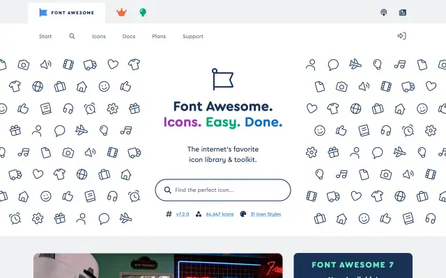Font Awesome preview