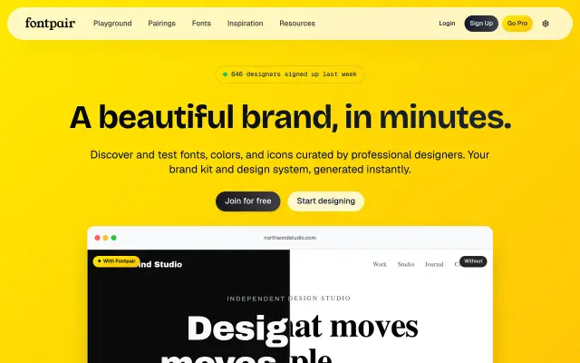 Fontpair preview