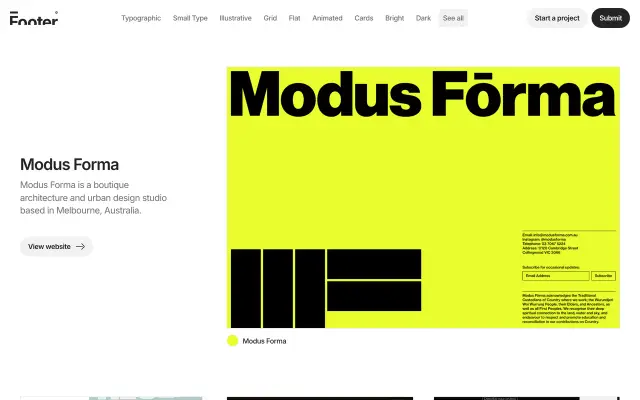 Footer.Design preview