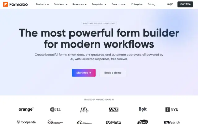 Formaloo preview