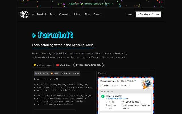 Forminit preview
