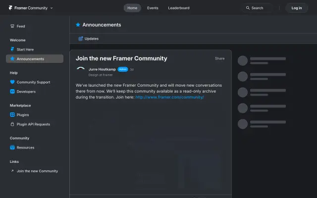 Framer Community preview