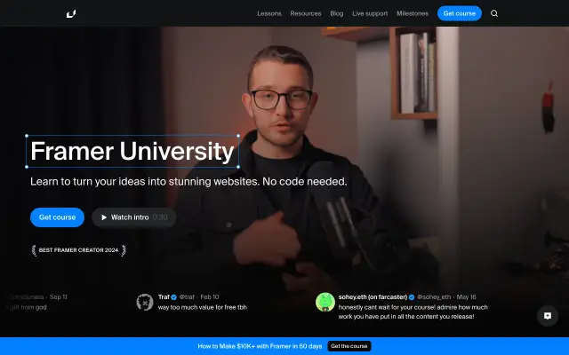 Framer University preview