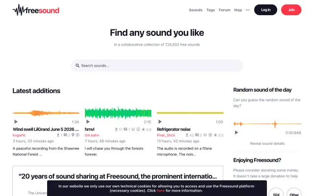 Freesound preview
