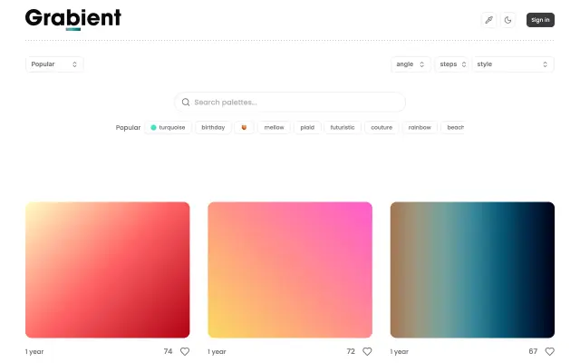 Grabient preview