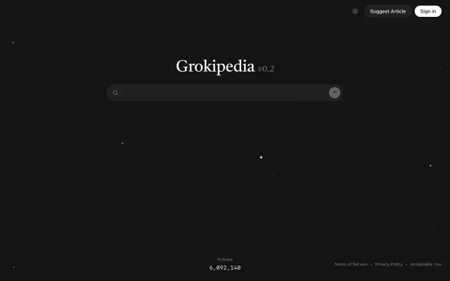 Grokipedia preview