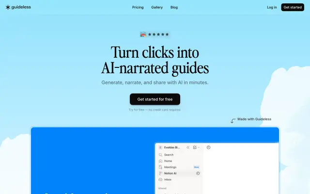 Guideless preview