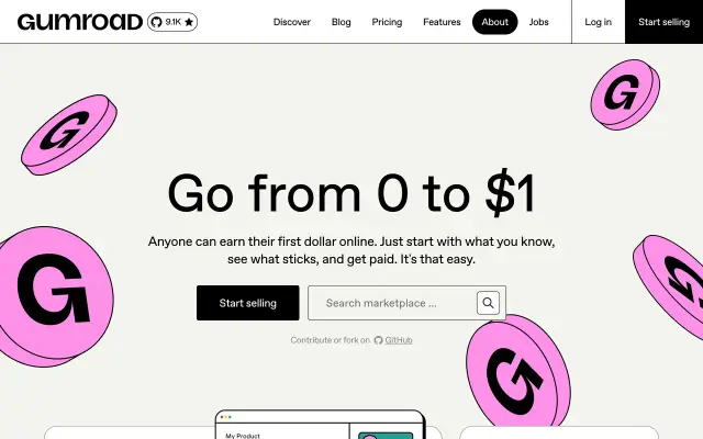 Gumroad preview