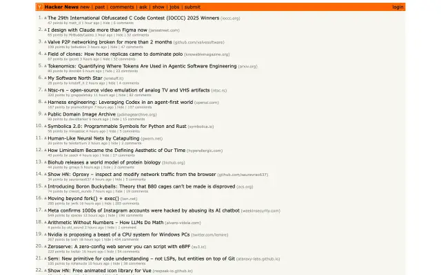 Hacker News preview