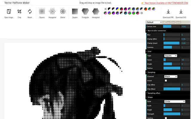 Halftone Generator preview