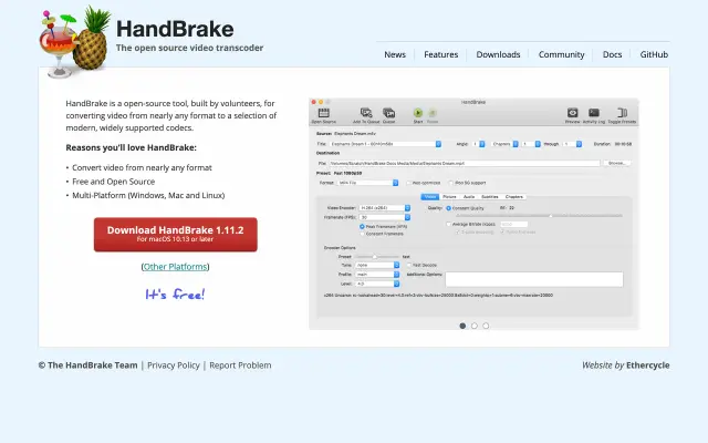 HandBrake preview