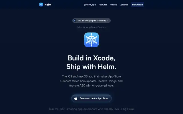 Helm for App Store Connect preview