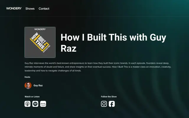 How I Built This preview