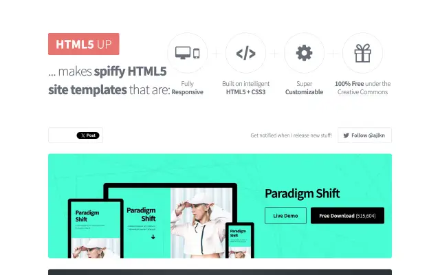 HTML5 UP preview