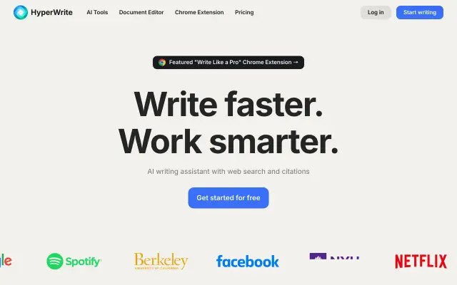 HyperWrite preview