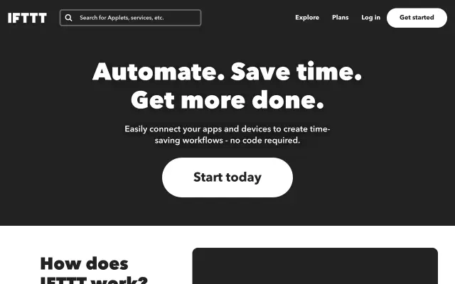 IFTTT preview