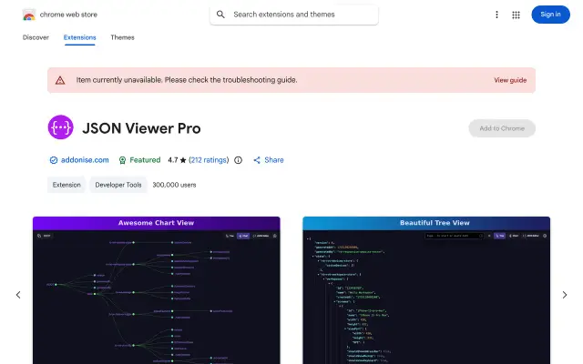 JSON Viewer Pro preview