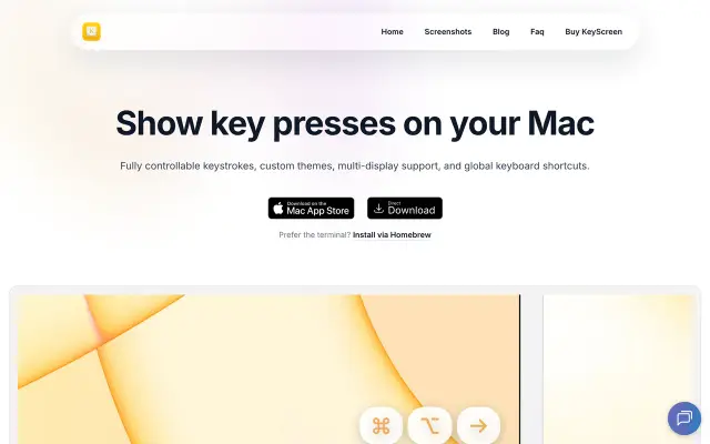 KeyScreen preview