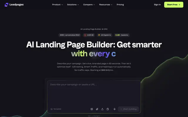 Leadpages preview