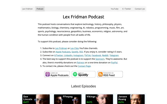 Lex Fridman Podcast preview